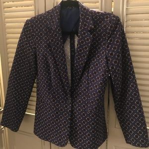 Express patterned blazer
